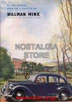 1947 Hillman Minx Advert - Retro Car Ads - The Nostalgia Store